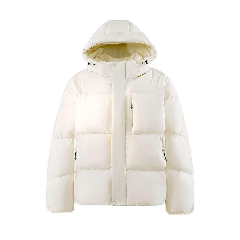 Dopamine Outdoor Three - proof Multi - pocket Hooded Couple Cotton Clothes Coat - L'atelier D'or