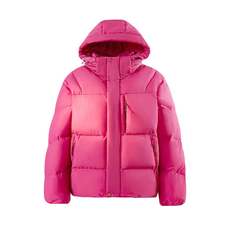 Dopamine Outdoor Three - proof Multi - pocket Hooded Couple Cotton Clothes Coat - L'atelier D'or