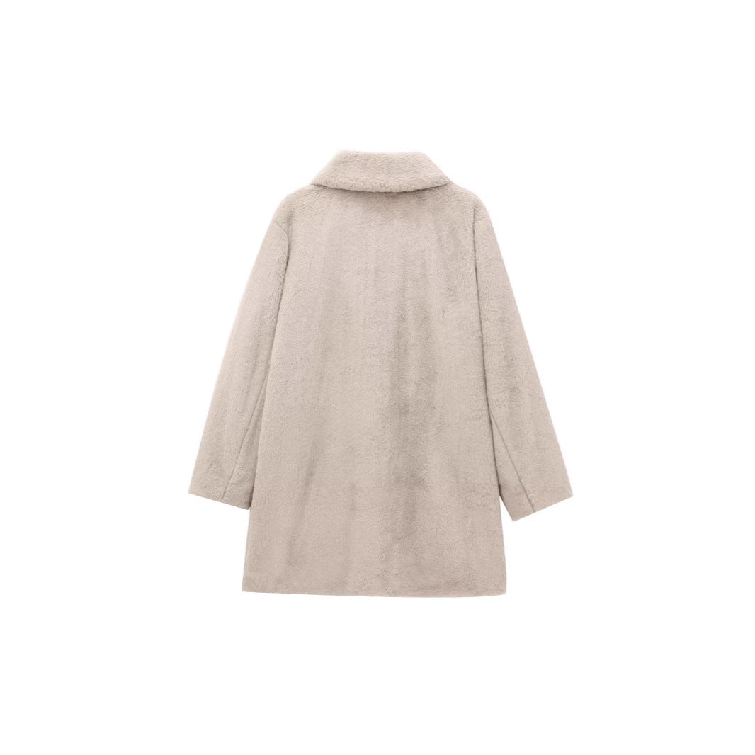 Women's Cross - border Street Fashion Effect Faux Fur Coat Jacket - L'atelier D'or