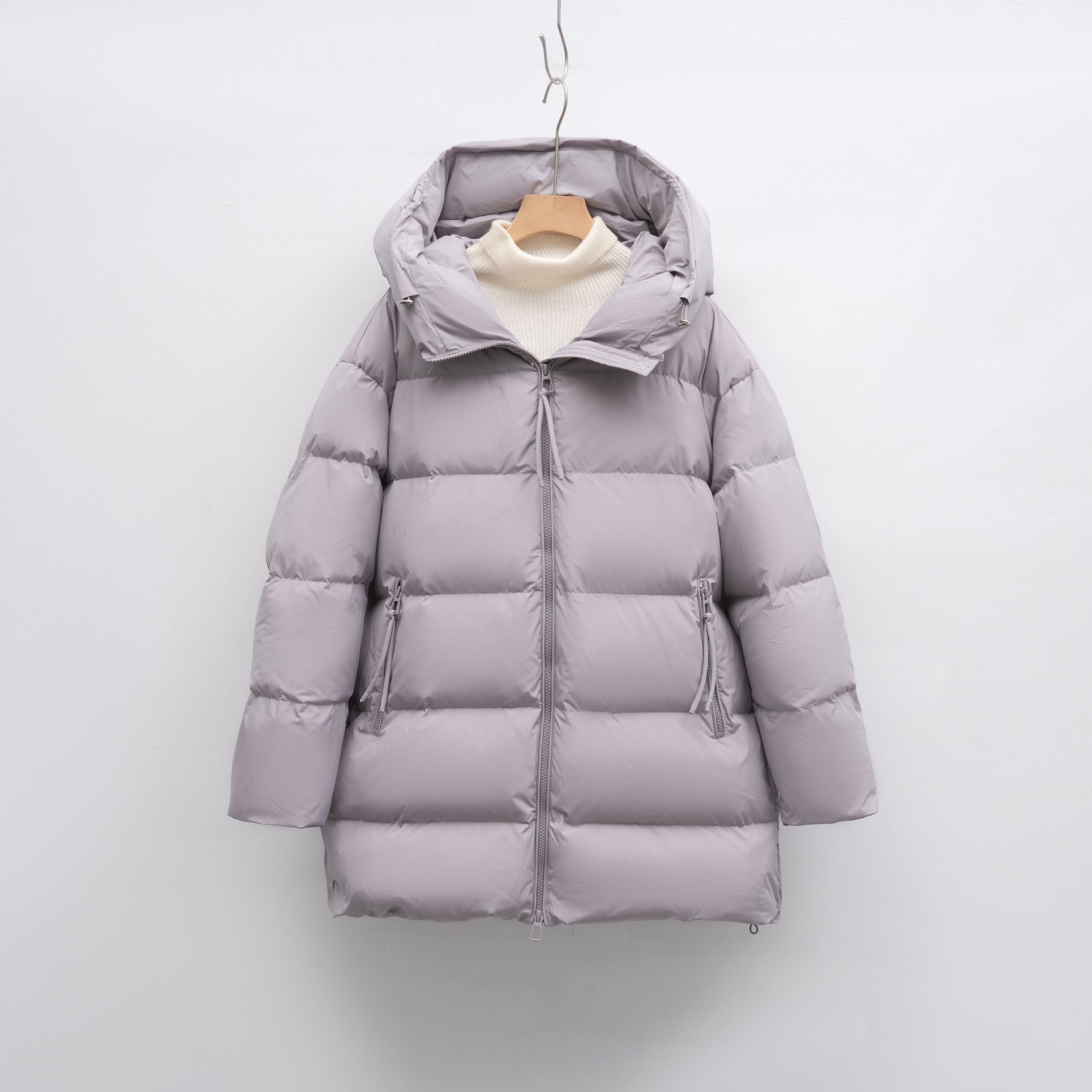 Women's Loose New Winter Mid - length Thick Coat - L'atelier D'or