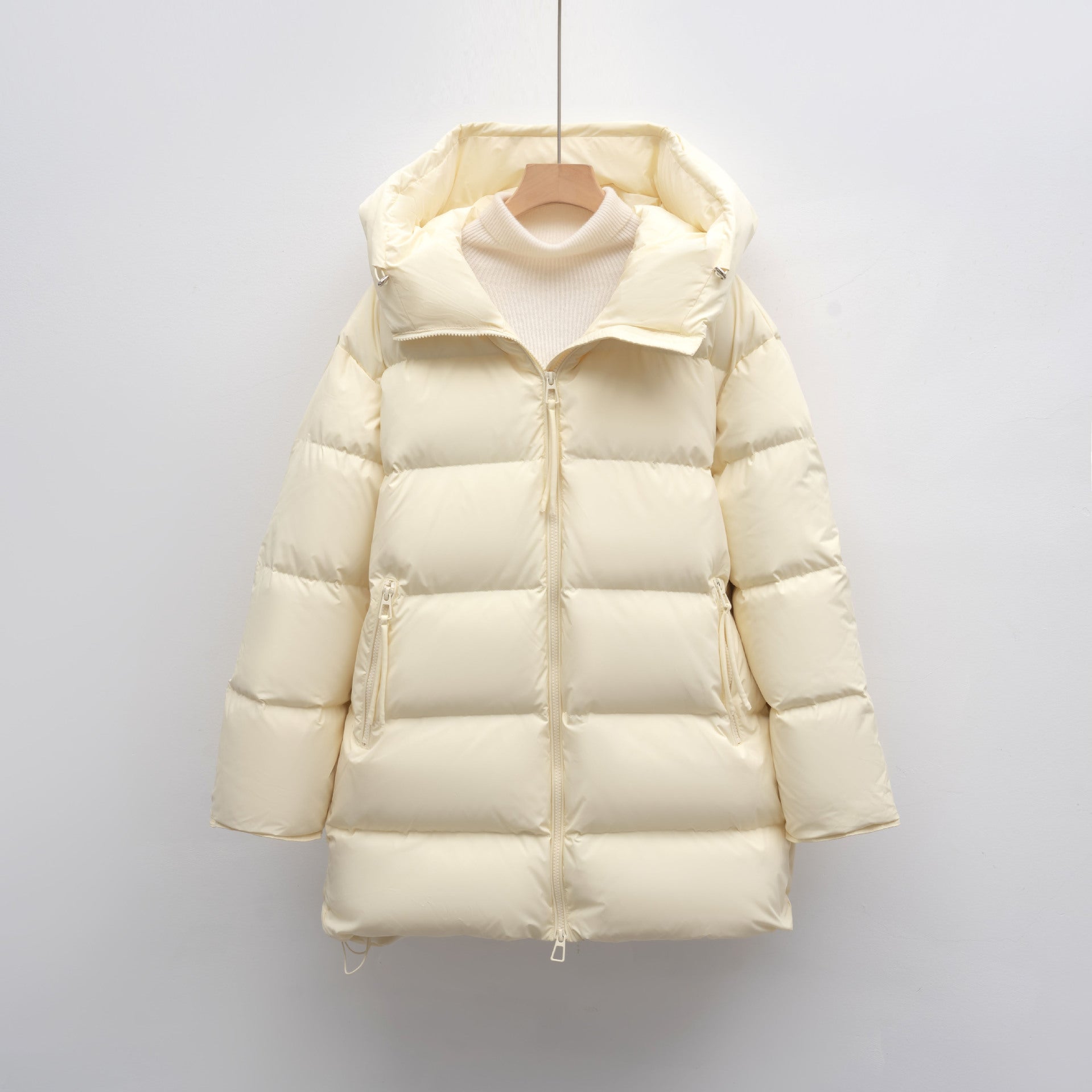 Women's Loose New Winter Mid - length Thick Coat - L'atelier D'or