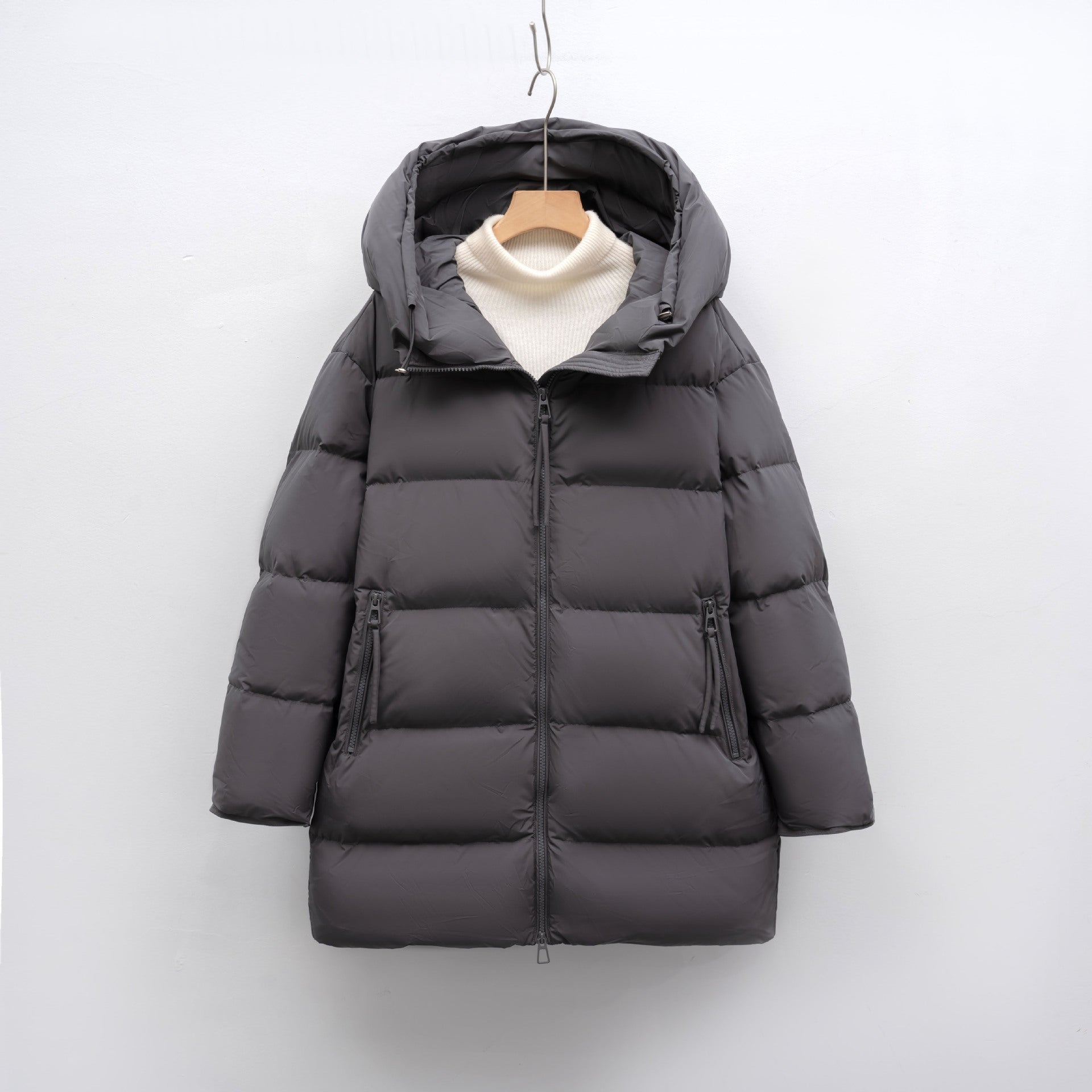 Women's Loose New Winter Mid - length Thick Coat - L'atelier D'or